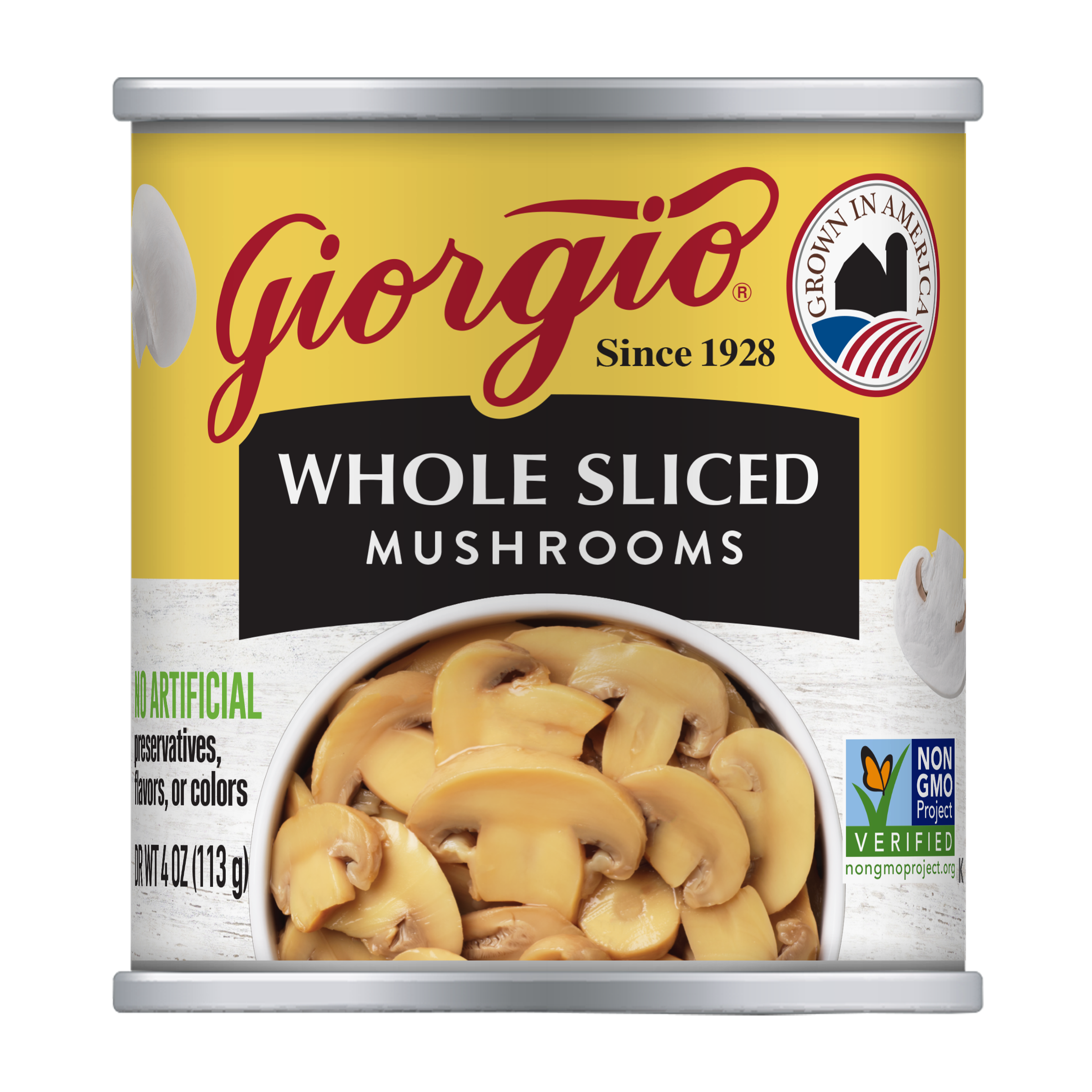 Giorgio Whole Sliced 4Oz Clean Label Can Mock Uppng