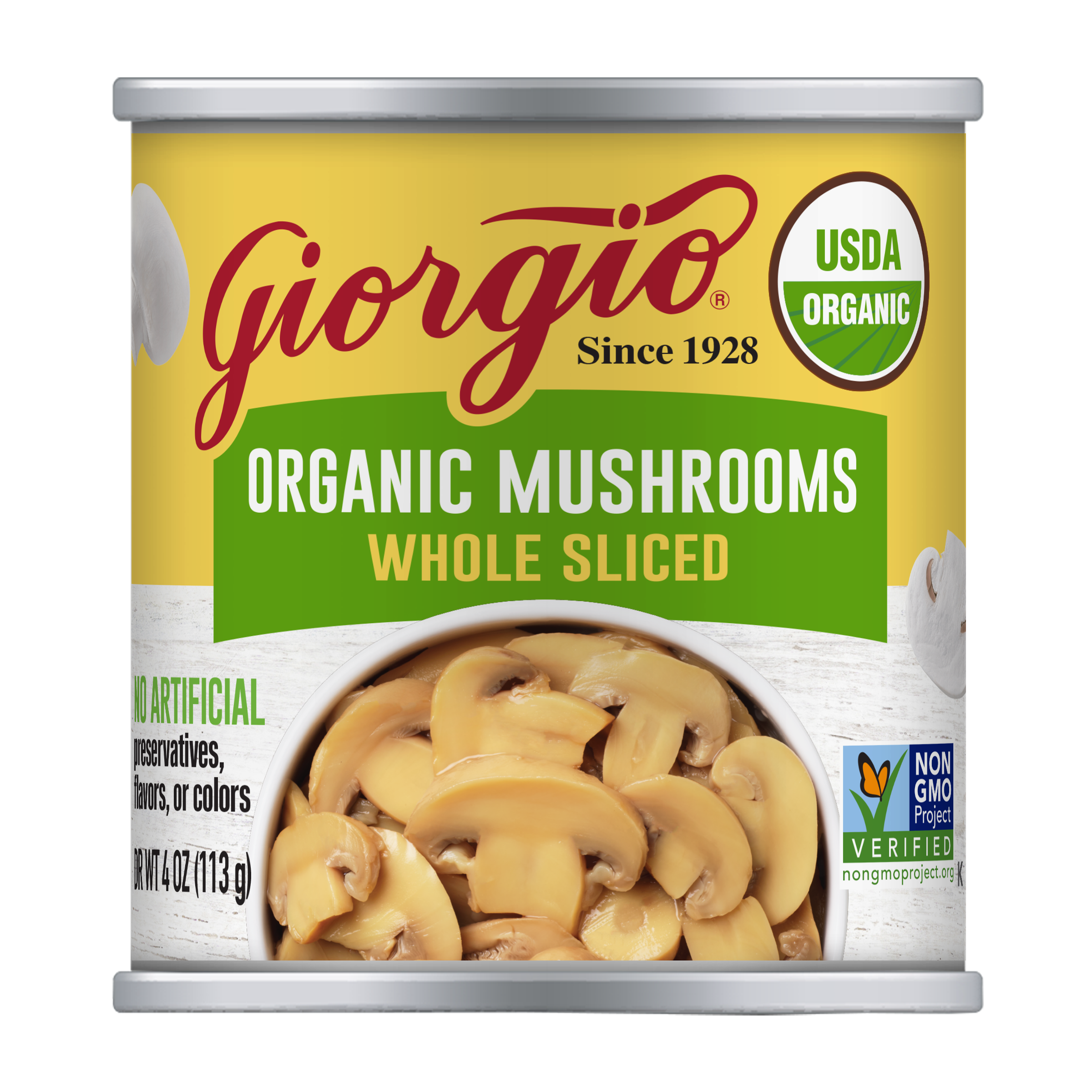 Giorgio Whole Sliced Org 4Oz Clean Label Can Mock Uppng