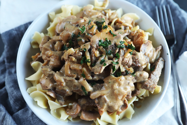 Mushroom Beef Stroganoff